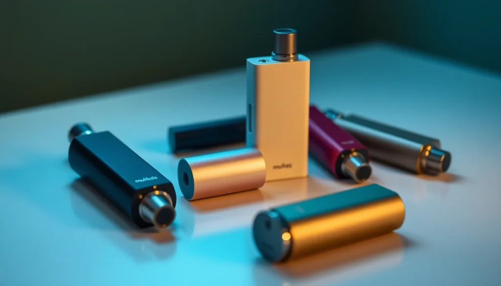 Explore Muha Meds Portable Vapes showcasing their sleek design and portability for on-the-go use.