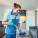 Efficient bond cleaning Brisbane by a professional, ensuring a spotless environment and customer satisfaction.