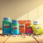 Showcased Bulk 7oh tablets in vibrant packaging, highlighting health benefits and quality.