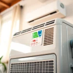 Showcasing what is a seer rating for ac with a focus on an energy-efficient air conditioning unit.