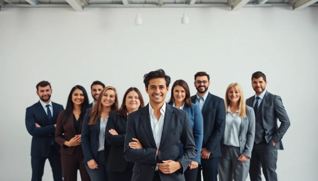 Capture stunning company headshots showcasing professionals in a well-lit studio with diverse business attire.