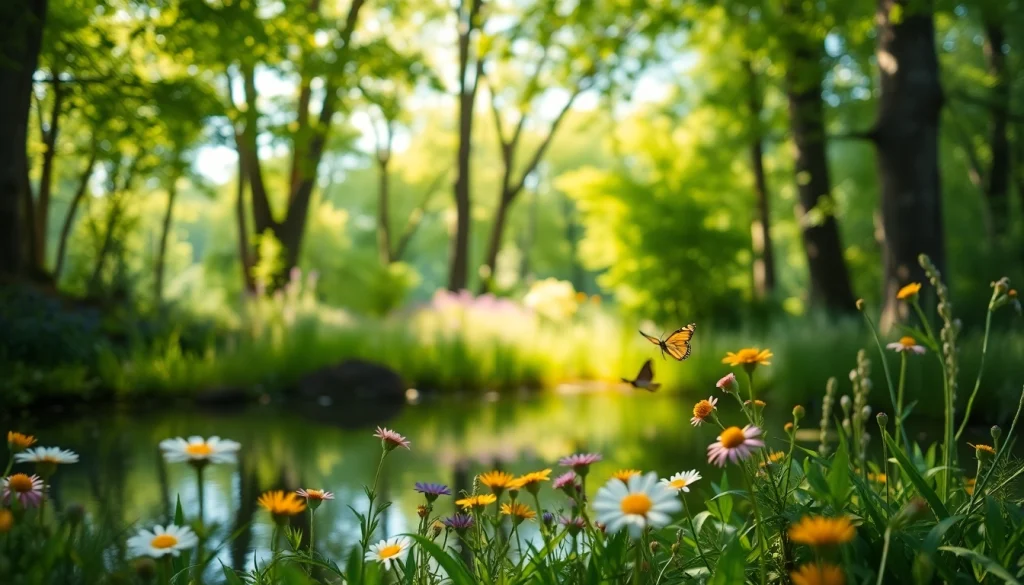 Immerse yourself in the serene beauty of www.sudswild.com with a tranquil forest scene.