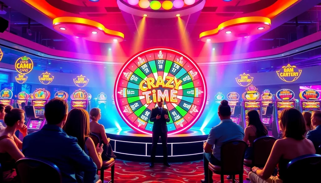 Experience Crazy Time statistiche capturing dealer interactions and vibrant gameplay dynamics.