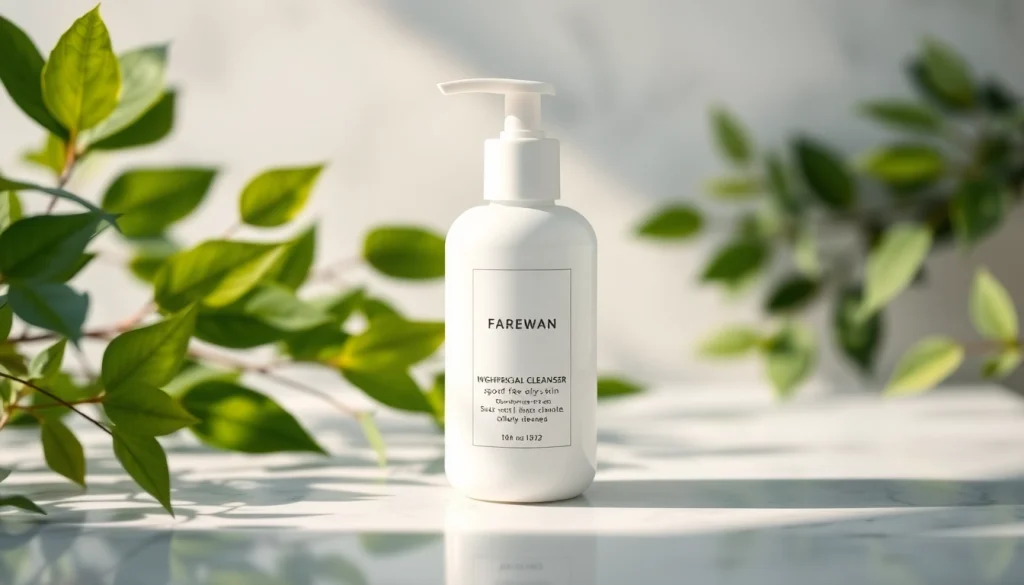 Showcase of a good face wash for oily skin with fresh ingredients, highlighting its effectiveness.