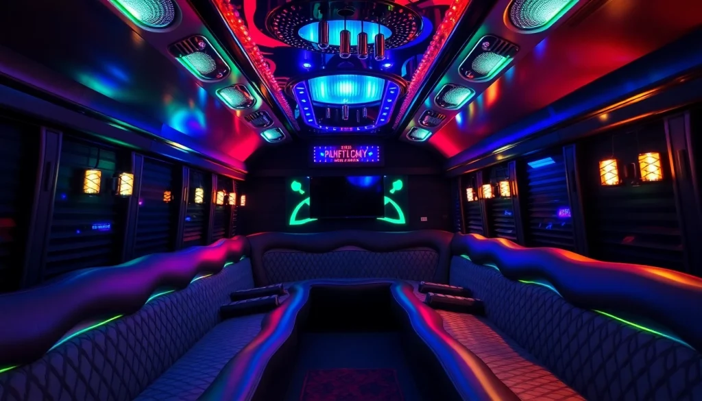 Rent an Atlanta party bus with stylish interiors and vibrant lighting for unforgettable celebrations.