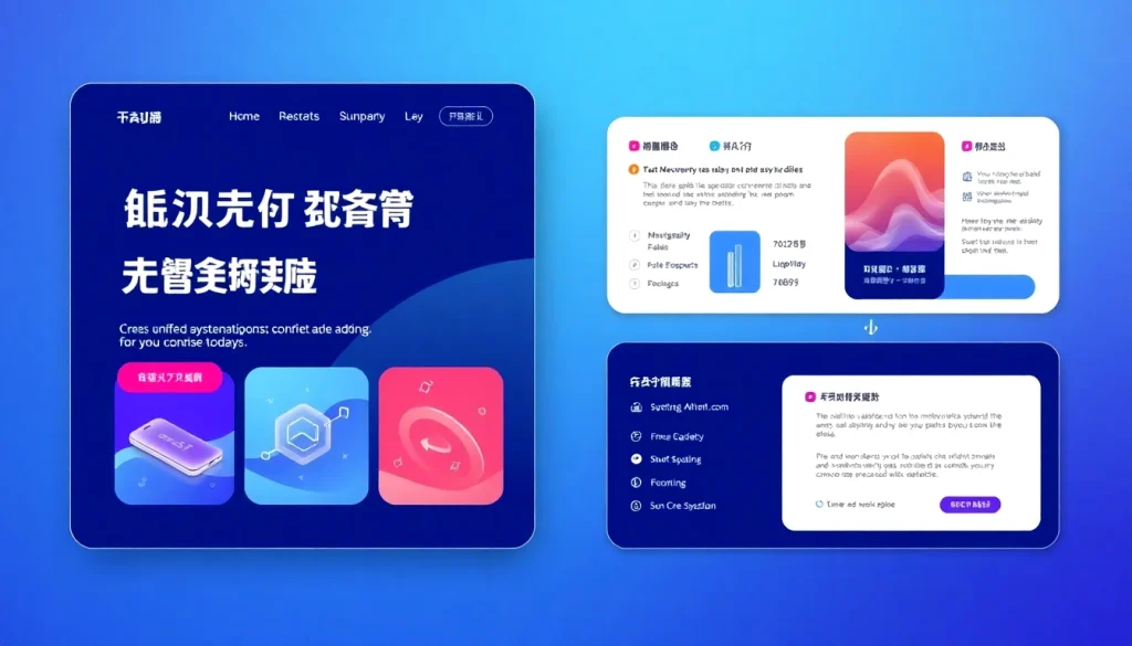 Explore the dynamic layout of 美洽官网 highlighting user-friendly navigation and vibrant design.