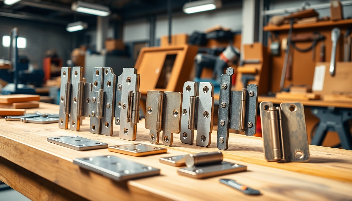 Showcase of high-quality Door Hinges Manufacturer products in a detailed industrial setting.