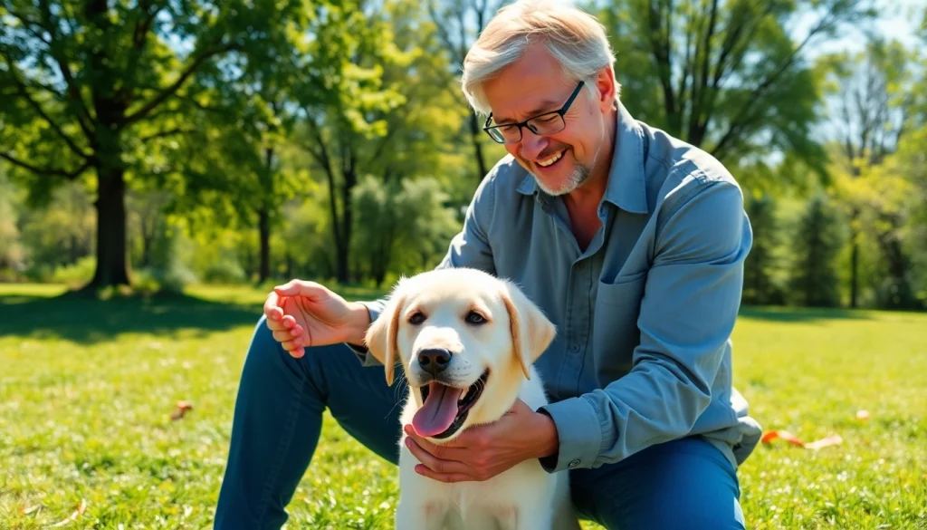 Engaging dog training session showcasing effective Dog Training Irvine techniques with a joyful puppy.