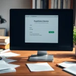 Check content originality using an efficient plagiarism detector interface on a study table.