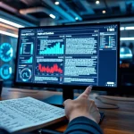 Analyze text using advanced ai detection techniques displayed on a sleek digital interface.