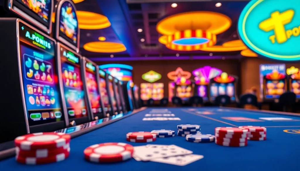 Engaging scene featuring TPower casino digital gaming interface with vibrant details.