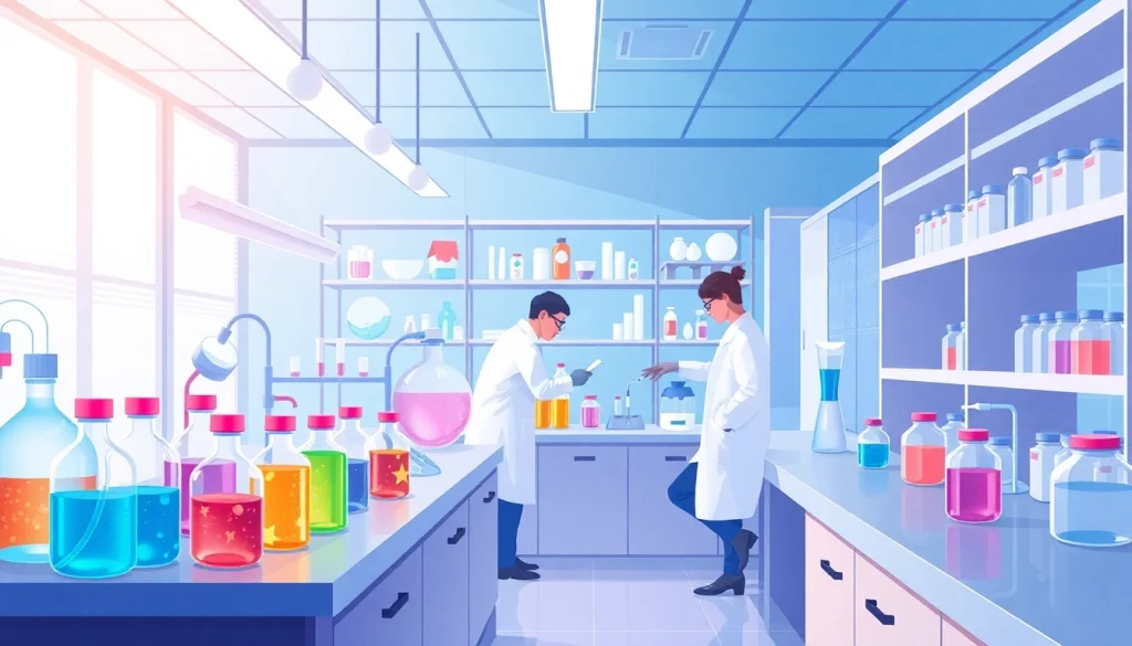 All check: Lab technicians conducting experiments with TeSR™ stem cell media to ensure optimal pluripotent stem cell culture.