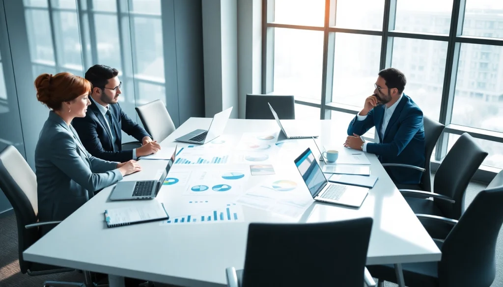 Engaging setting showcasing competitive intelligence strategies in a corporate environment.