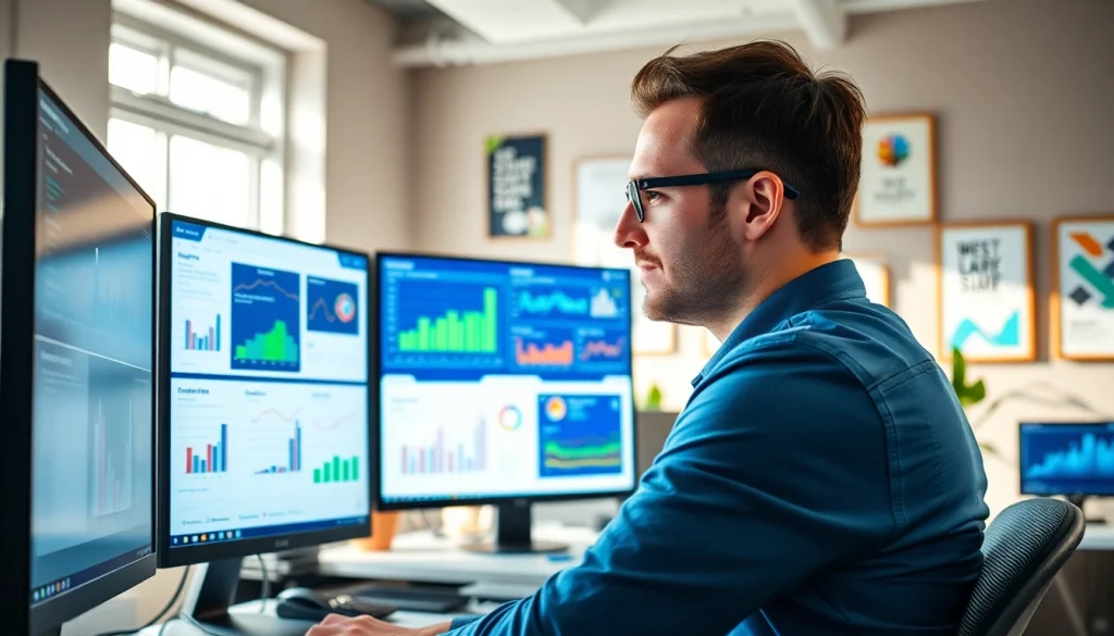 Analyze competitive intelligence using data-driven insights in a modern workspace.