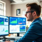 Analyze competitive intelligence using data-driven insights in a modern workspace.