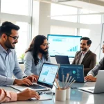 Empowered team delivering IT Services in a collaborative office environment