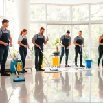 Clean and organized bond cleaning Brisbane professionals serving a modern apartment.