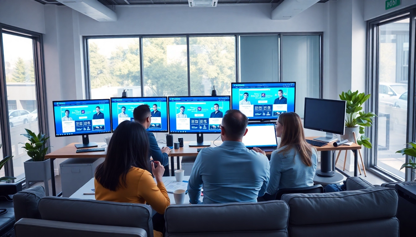 Designing engaging websites in Kansas City with a collaborative team atmosphere.