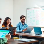 Canvas platform biedt interactieve leerervaring met studenten die deelnemen aan digitale cursussen.