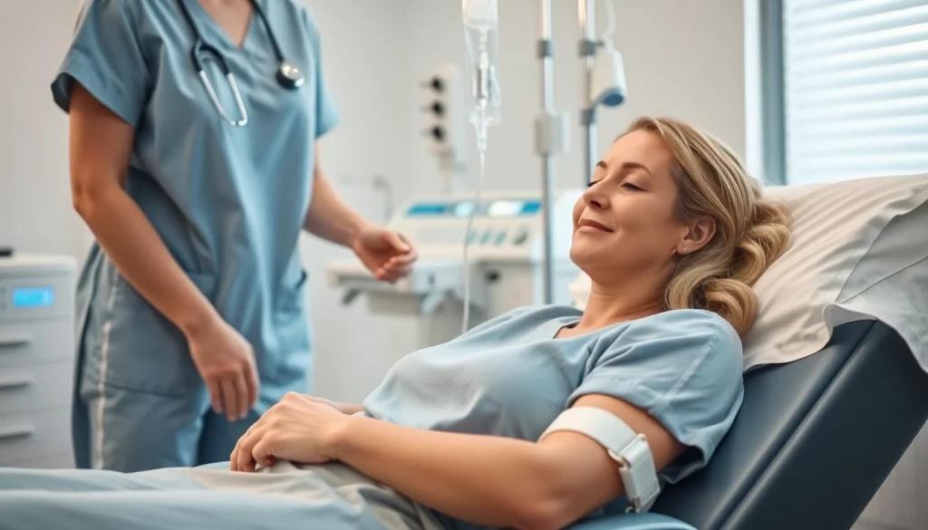 Experience personalized care with IV infusion near me in a serene medical setting.