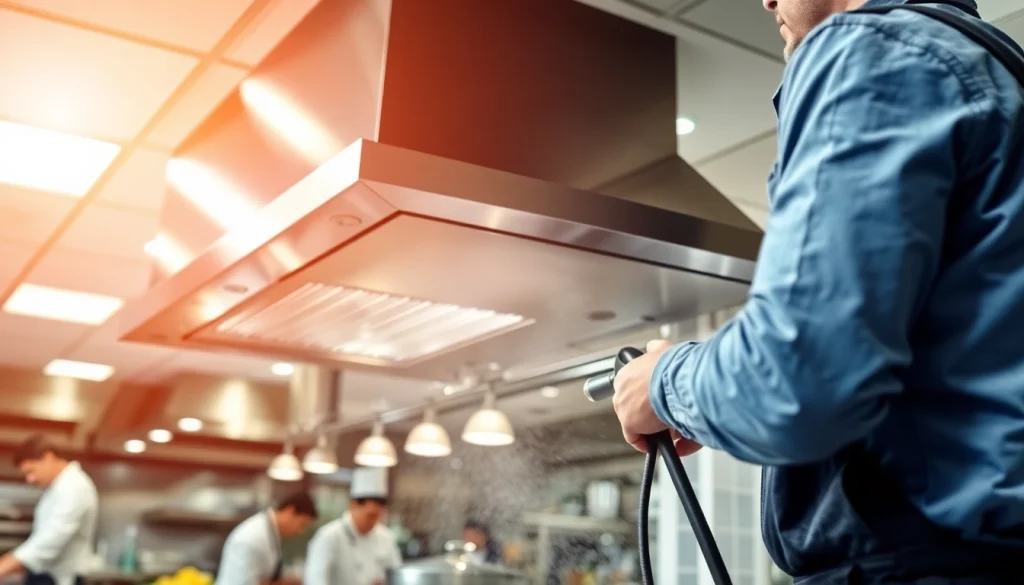 Experience the benefits of Restaurant Exhaust Hood Cleaning service as professionals ensure a safe kitchen environment.