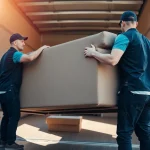 Movers Calgary team efficiently loading furniture for a seamless relocation experience.